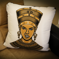 Queen White Square Pillow