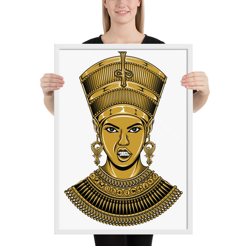 Nefertiti Framed matte paper poster