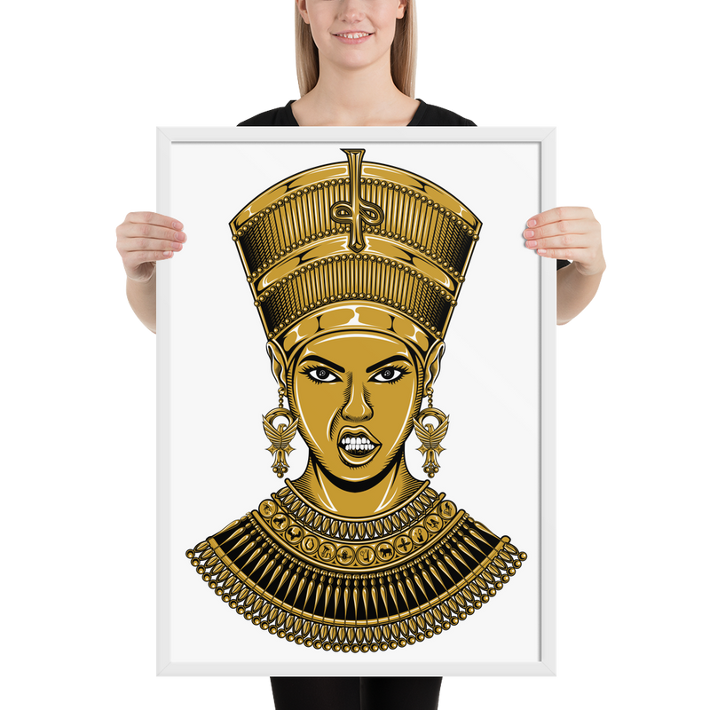 Nefertiti Framed matte paper poster