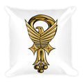 Queen White Square Pillow
